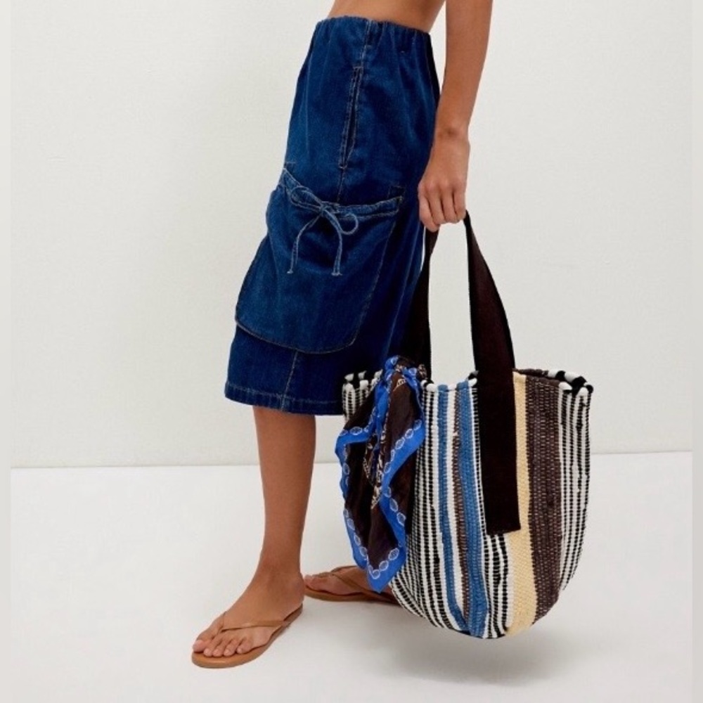 ▪️NWT Free People Driftwood Rug Tote Bag